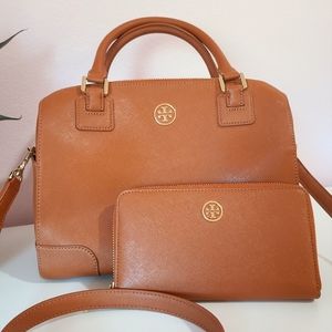 TORY BURCH Crossbody Tote with Wallet, Almost New